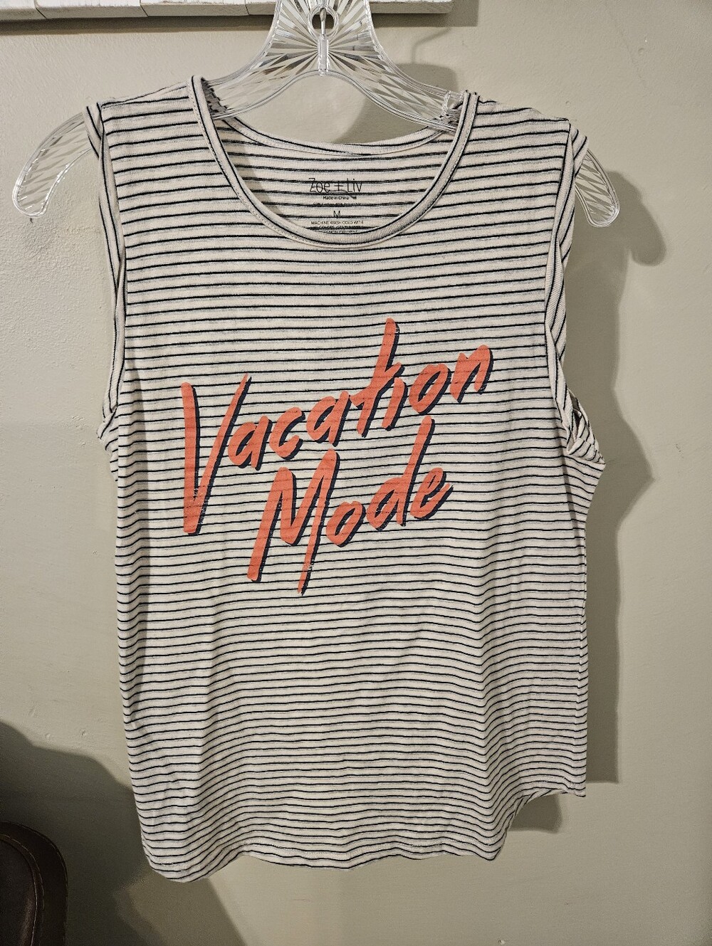 Zoe + Liv Vacation Mode Tank- size M
